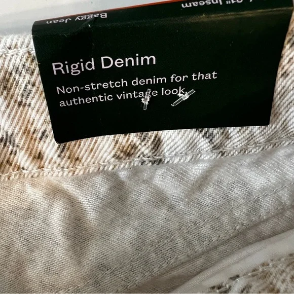 NWT Wild Fable Snakeskin Pattern Baggy Jeans- Size 10 - Picture 6 of 11